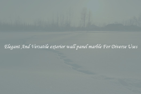 Elegant And Versatile exterior wall panel marble For Diverse Uses