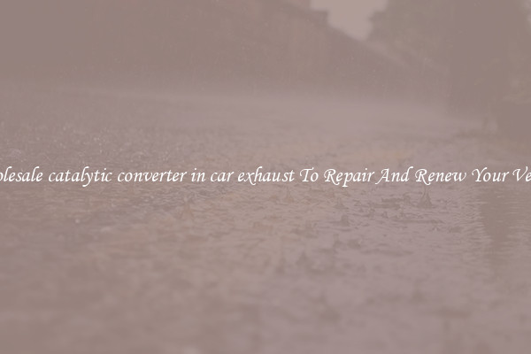Wholesale catalytic converter in car exhaust To Repair And Renew Your Vehicle