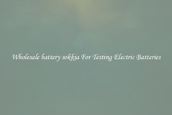 Wholesale battery sokkia For Testing Electric Batteries