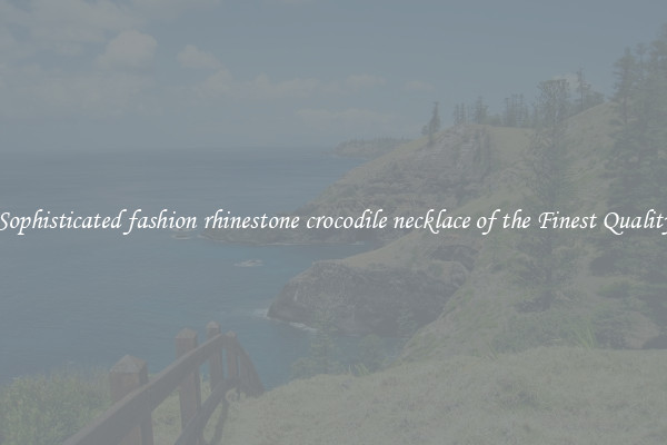 Sophisticated fashion rhinestone crocodile necklace of the Finest Quality