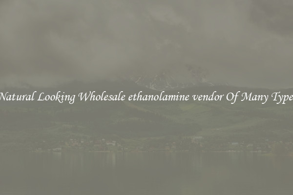 Natural Looking Wholesale ethanolamine vendor Of Many Types