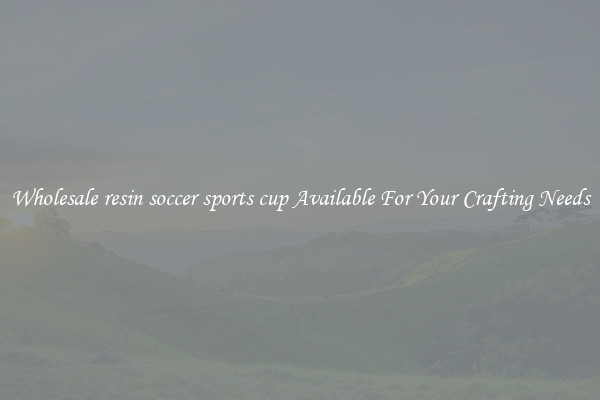 Wholesale resin soccer sports cup Available For Your Crafting Needs