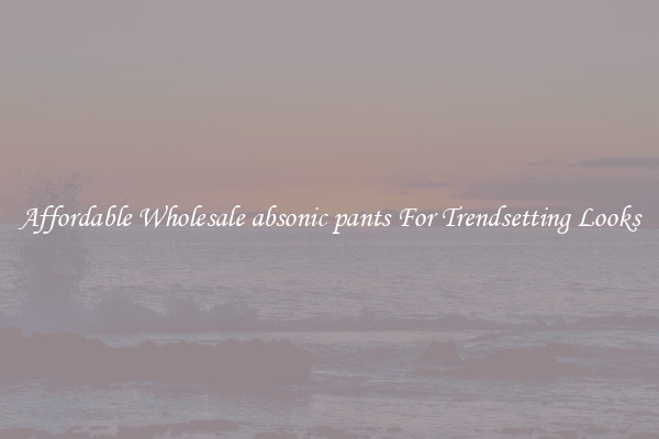 Affordable Wholesale absonic pants For Trendsetting Looks