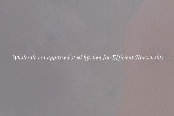 Wholesale csa approved steel kitchen for Efficient Households
