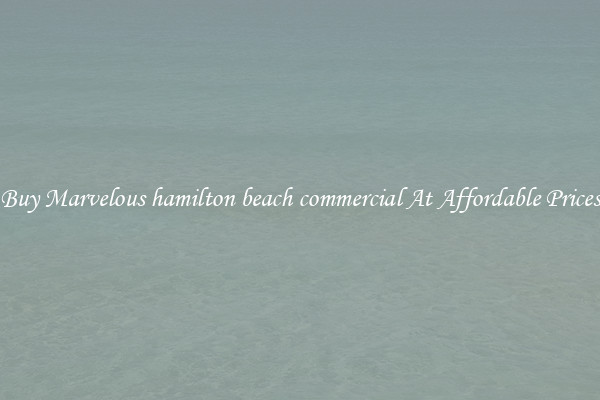 Buy Marvelous hamilton beach commercial At Affordable Prices