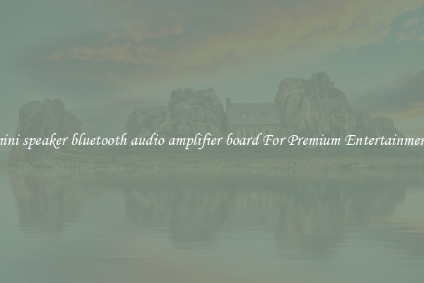 mini speaker bluetooth audio amplifier board For Premium Entertainment