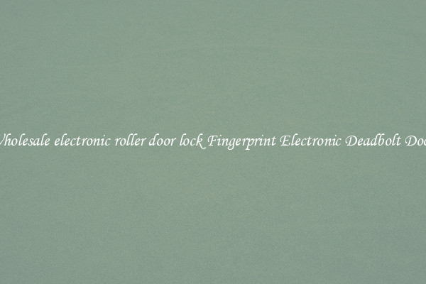 Wholesale electronic roller door lock Fingerprint Electronic Deadbolt Door 
