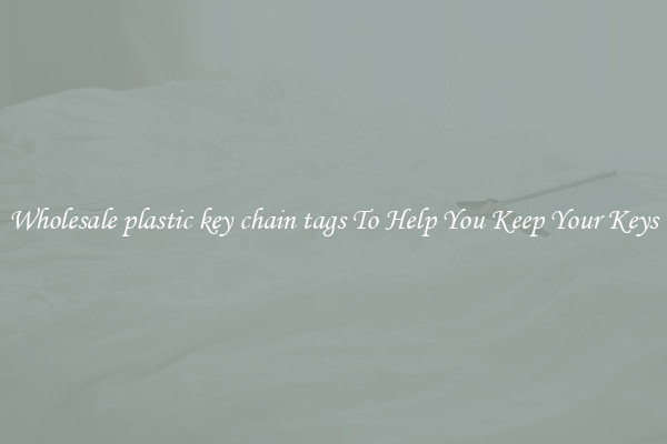 Wholesale plastic key chain tags To Help You Keep Your Keys