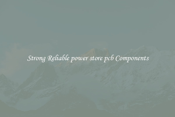 Strong Reliable power store pcb Components