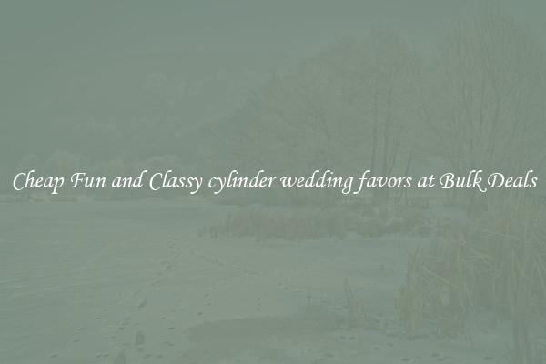Cheap Fun and Classy cylinder wedding favors at Bulk Deals