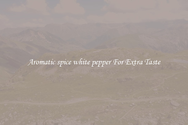 Aromatic spice white pepper For Extra Taste